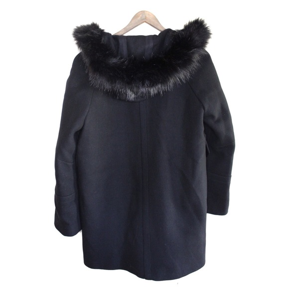 Zara Fur Lined Hooded Parka Jacket Coat NWT M - Picture 6 of 10